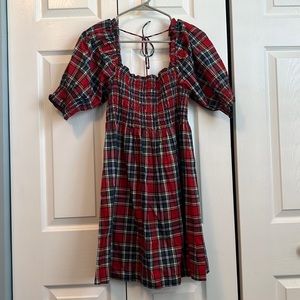 Hill House Athena Dress in Red Tartan